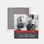 Save the Date Foto Wedding Magnet (Vorderseite/Rückseite)