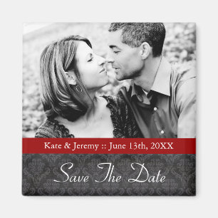 Save the Date Foto Wedding Magnet
