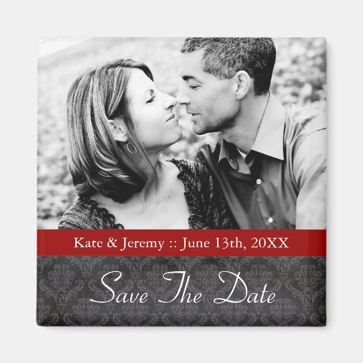 Save the Date Foto Wedding Magnet (Vorne)