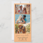 Save the Date FotoBooth Qr Code Light Orange Chic (Vorderseite)