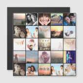 Save the Date FotoCollage Magneteinladung (Vorne/Hinten)