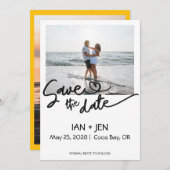 Save the Date Fotokarte (Vorne/Hinten)