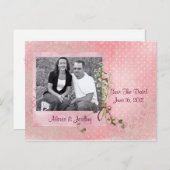 "Save the Date" Fotokarte Ankündigungspostkarte (Vorne/Hinten)