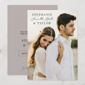 Save the Date Fotokarte Boho Hochzeitsankündigung (Vorne/Hinten)