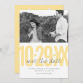 Save the Date Fotokarte, Hochzeitskollektion (Vorne/Hinten)