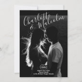 Save the Date Fotokarte mit Ring Security (Vorderseite)