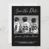 Save the Date Fotokarte mit Ring Security (Rückseite)