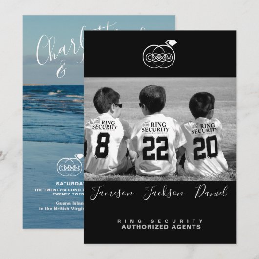 Save the Date Fotokarten (Vorne/Hinten)