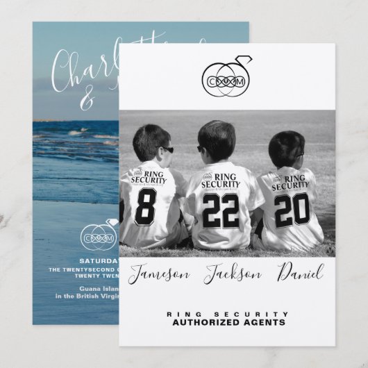 Save the Date Fotokarten (Vorne/Hinten)