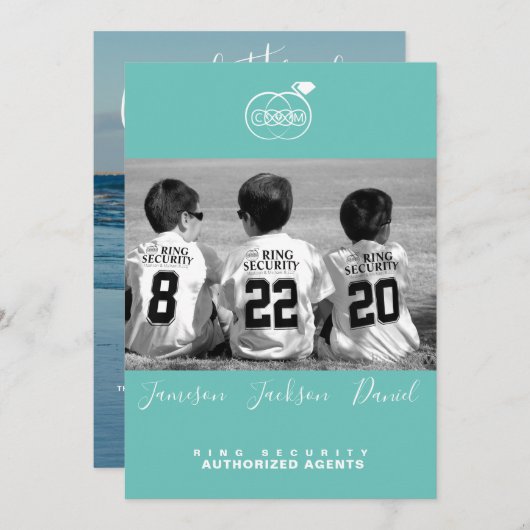 Save the Date Fotokarten (Vorne/Hinten)