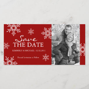 Save the Date - Fotokarten für Winterhochzeiten