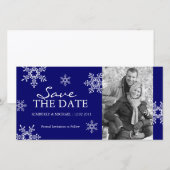 Save the Date - Fotokarten für Winterhochzeiten (Vorne/Hinten)