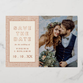 Save the Date Fotolokarte Folieneinladung