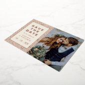 Save the Date Fotolokarte Folieneinladung (Gedreht)