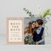 Save the Date Fotolokarte Folieneinladung (Stehend vorne)