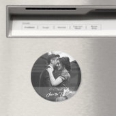 Save the date Fotomagneet met datum en foto Magnet (In Situ (Geschirrspüler))