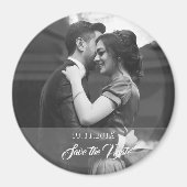 Save the date Fotomagneet met datum en foto Magnet (Vorne)