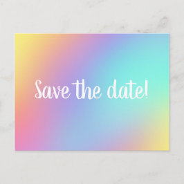 Save The Date! Freeform Pastel Gradient Postkarten