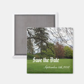 Save the Date, Frühling, Sommergarten. Magnet (Vorderseite/Rückseite)