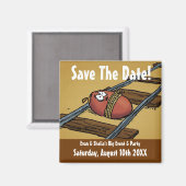 Save the Date-Funny-Ankündigung Magnet (Vorderseite/Rückseite)