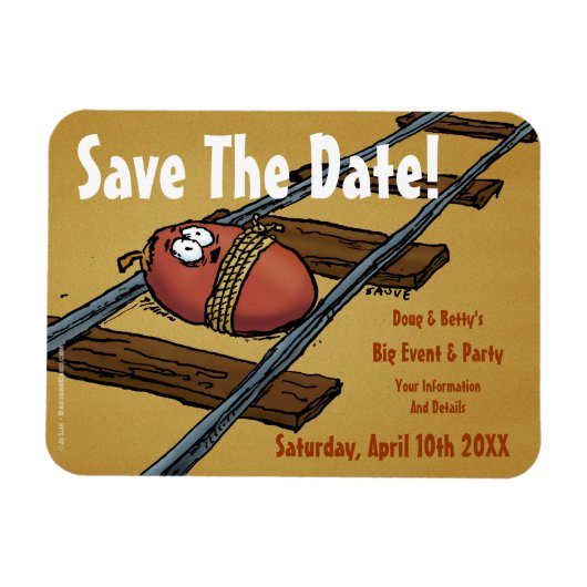 Save the Date-Funny-Ankündigung Magnet (Horizontal)