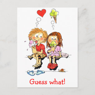 Save the Date Funny Postcards Ankündigungspostkarte