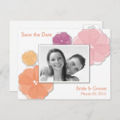 Save the Date für Aquarellbilder Ankündigungspostkarte (Vorne/Hinten)