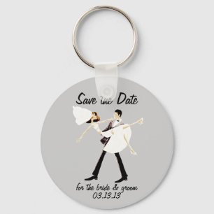 Save the Date für Braut & Bräutigam Schlüsselanhän Schlüsselanhänger