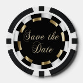 Save the Date für Braut und Bräuche Pokerchips (Vorderseite)
