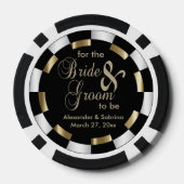 Save the Date für Braut und Bräuche Pokerchips (Rückseite)