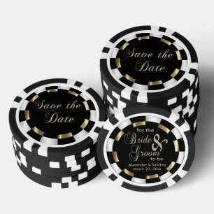 Save the Date für Braut und Bräuche Pokerchips