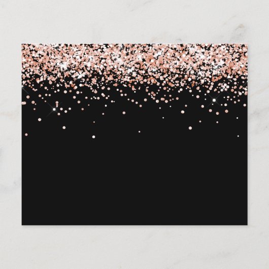 Save the Date für das Foto der schwarzen Rose in Q Flyer (Hinten)