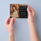 Save the Date für das Foto von Birthday Black Rose Flyer (Gruppe)