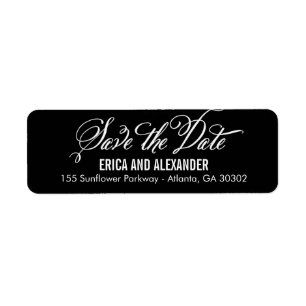 Save the Date für das Label bearbeitbare Farbe für