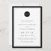 Save the Date für die Farbmonogramm-Karte (Vorderseite)