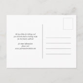 Save the Date für die Wiedersehen von Whimsical-Bl Einladungspostkarte (Rückseite)