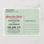 Save the Date für eine fabelhafte Las Vegas Hochze Ankündigungspostkarte (Rückseite)