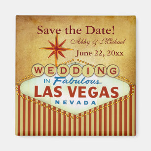 Save the Date für fabelhaftes Las Vegas Magnet