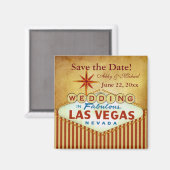 Save the Date für Fabulous Las Vegas Magnet (Vorderseite/Rückseite)