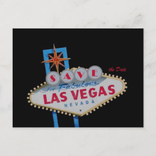 Save the Date für Fabulous Las Vegas Postcard Ankündigungspostkarte