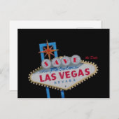 Save the Date für Fabulous Las Vegas Postcard Ankündigungspostkarte (Vorne/Hinten)
