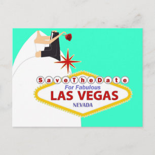 Save the Date für Fabulous Las Vegas Postcard Ankündigungspostkarte