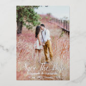 Save the Date für Hinterhof-Karte Folieneinladung (Vorderseite)