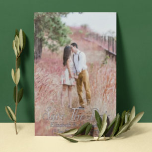 Save the Date für Hinterhof-Karte Folieneinladung