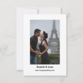 Save the Date für Hochzeiten (Rückseite)