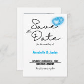 Save the Date für Hochzeiten (Vorne/Hinten)