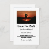 Save the Date für Hochzeiten (Vorne/Hinten)