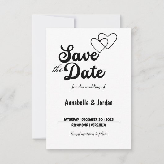 Save the Date für Hochzeiten (Vorderseite)