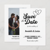 Save the Date für Hochzeiten (Vorne/Hinten)