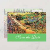 Save the Date für Hochzeiten.... Ankündigungspostkarte (Vorne/Hinten)